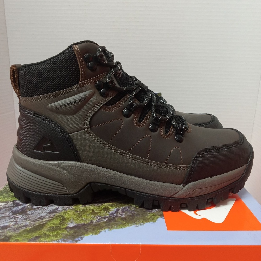Ozark Trail OT‎ Meadows 2.0 Men's Hiking Boots Size 6 Brown Waterproof Leather